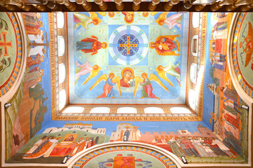The interior of the Patriarch's monastery in Yekaterinburg