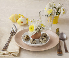 Easter table setting