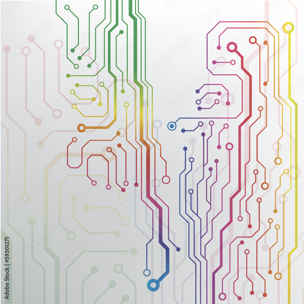 Aufkleber EPS10 vector circuit board background texture