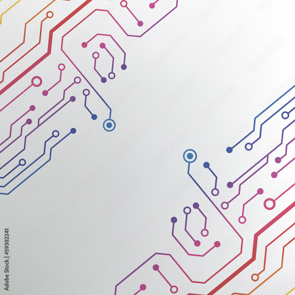 Aufkleber abstract technology hi-tech circuit board texture