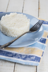 Rice on plate