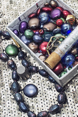 large decorative beads of different colors