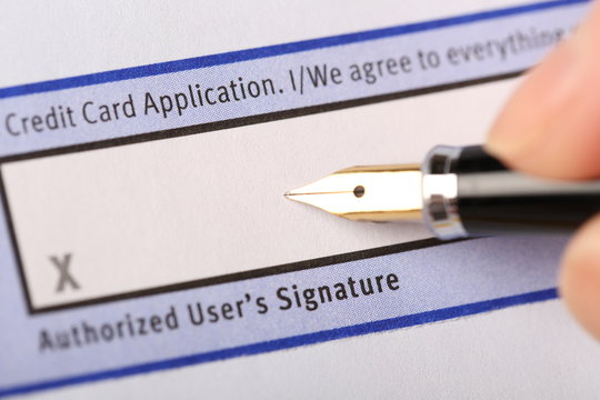 Authorized user's signature
