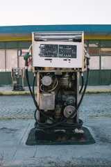 Abandoned gas pump