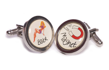 babe magnet cuff links