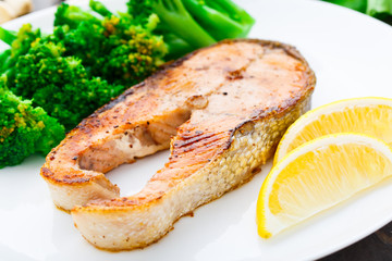 Salmon steak