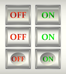 кнопки, включения, выключения,