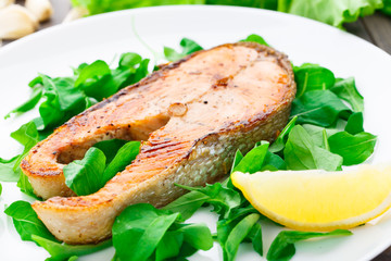 Salmon steak
