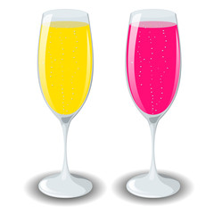 champagne glasses