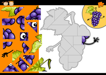cartoon grapes jigsaw puzzle game