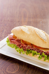 Mortadela sandwich