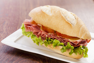 Mortadela sandwich