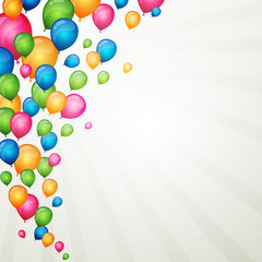 Fototapeta na wymiar Vector illustration of colorful balloons