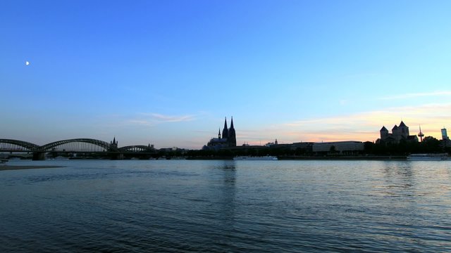 Cologne, Germany, Skyline, time lapse