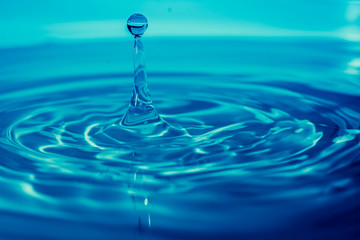 Impact instant of a drop of water