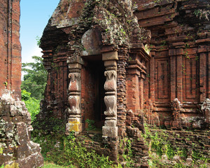 Naklejka premium My Son Sanctuary,UNESCO World Heritage Site at Danang,vietnam