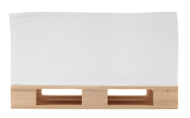 Pallet with offset paper.