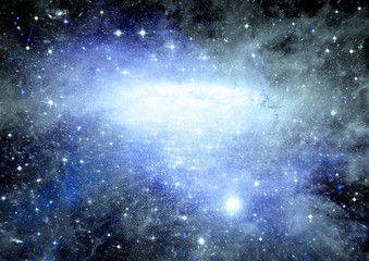 galaxy in a free space