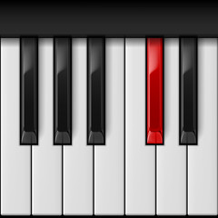 Naklejka premium Piano keys.