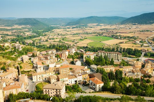 view of Cardona in summer day