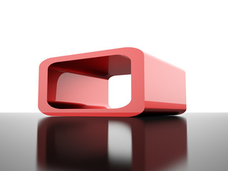 Futuristic elements rendered