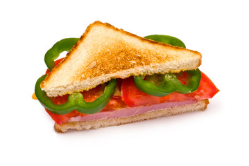Sandwich isolated on white