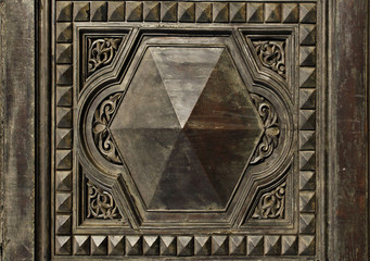 arabic ornament pattern texture on the doors