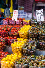 Fresh cherry tomatos in local market in Israel.