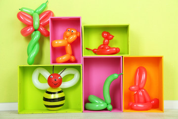 Simple balloon animals and other toys