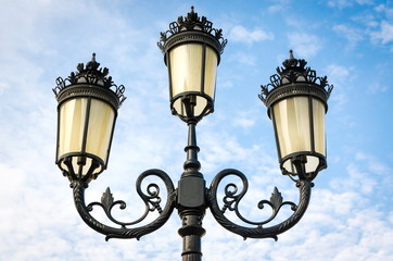 Fototapeta na wymiar Vintage street lamp post