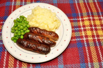 Sausages And Mashed Potato