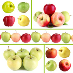 Collage of apples