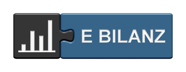 Puzzle-Button grau blau: E-Bilanz