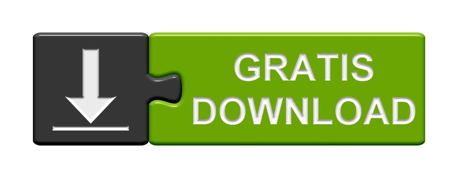 Puzzle-Button grau grün: Gratis Download