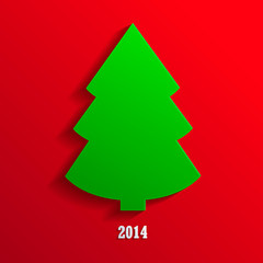 Christmas tree vector background