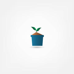 Flower in a pot icon