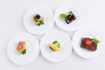 fish and meat sandwiches