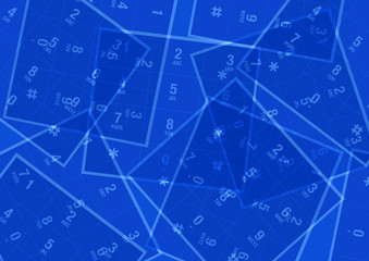 Overlapping smartphone keypads