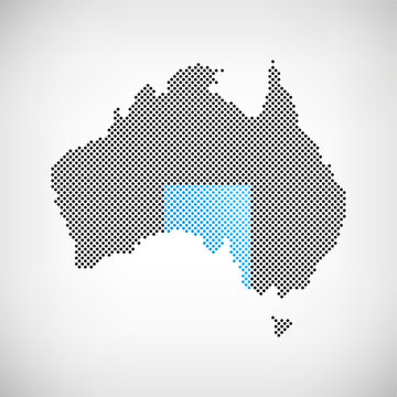 Australien Karte S&uuml;daustralien