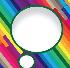 Obraz premium Blank empty speech bubbles