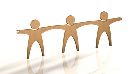 M&auml;nnchen Puzzle Holz