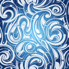 Seamless water pattern. EPS-10