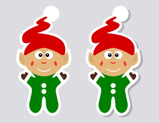 a sticker happy leprechaun with and without shadow
