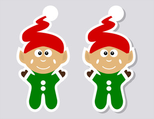 a sticker happy leprechaun with and without shadow