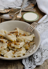 Ukrainian homemade dumplings