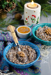 Kutia, traditional Christmas dish in Ukraine