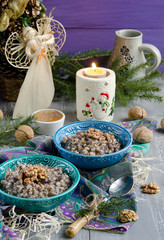 Kutia, traditional Christmas dish in Ukraine