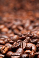 light roasted coffee beans background
