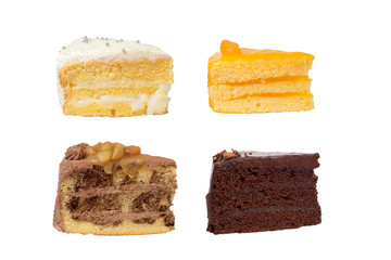 Cake isolated on white