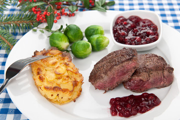 Ausgelöster Hirschrücken